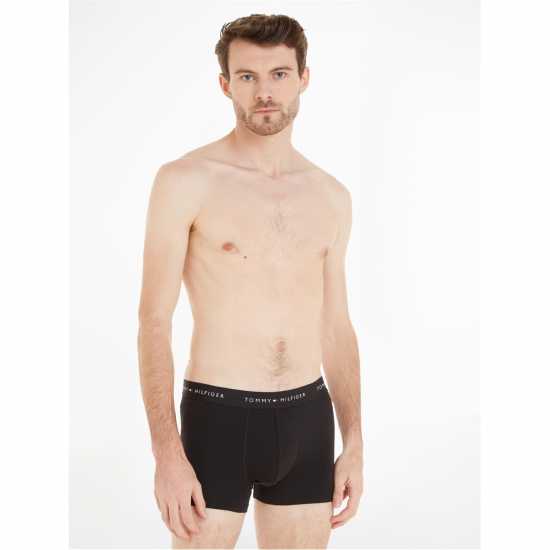 Tommy Hilfiger 3 Pack Signature Boxer Shorts Черно 0UC Мъжко бельо