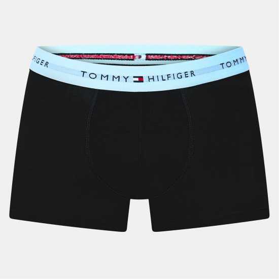 Tommy Hilfiger 3 Pack Logo Waistband Trunks Tommy Hilfiger 3 Pack Logo Waistband Trunks