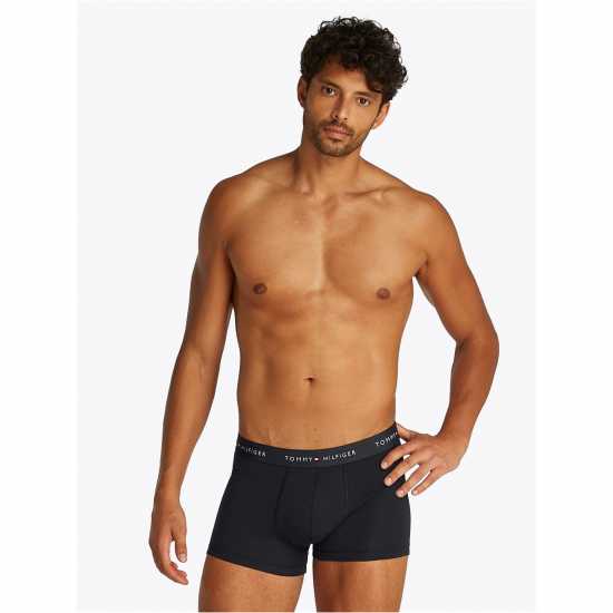 Tommy Hilfiger 3 Pack Signature Boxer Shorts Черно/Сиво/Розово Мъжко бельо