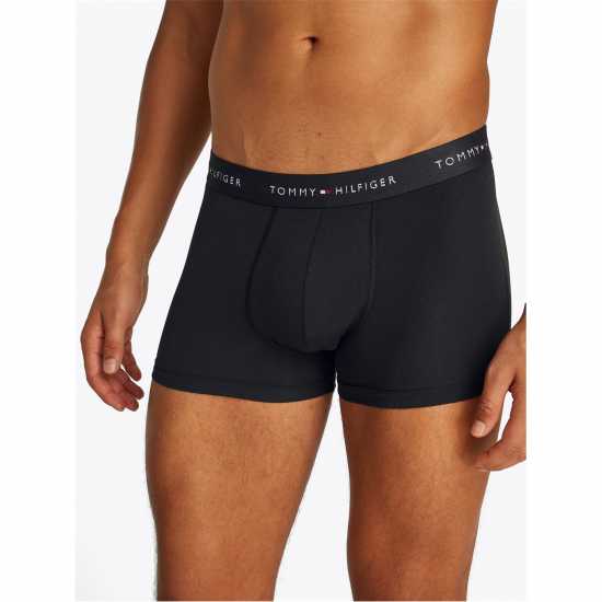 Tommy Hilfiger 3 Pack Signature Boxer Shorts Черно/Сиво/Розово Мъжко бельо