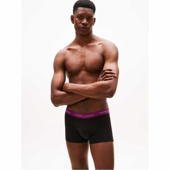 Tommy Hilfiger 3 Pack Logo Waistband Trunks Tommy Hilfiger 3 Pack Logo Waistband Trunks