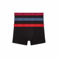 Tommy Hilfiger 3 Pack Logo Waistband Trunks Black 