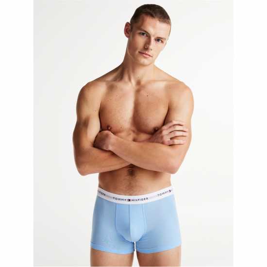 Tommy Hilfiger 3 Pack Logo Waistband Trunks Tommy Hilfiger 3 Pack Logo Waistband Trunks