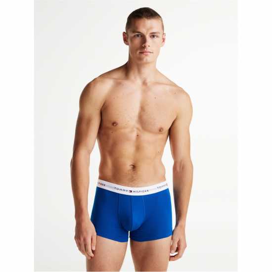 Tommy Hilfiger 3 Pack Logo Waistband Trunks Tommy Hilfiger 3 Pack Logo Waistband Trunks