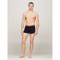 Tommy Hilfiger 3 Pack Signature Boxer Shorts Син/Зел/Чер 0Т7 Мъжко бельо