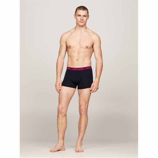 Tommy Hilfiger 3 Pack Signature Boxer Shorts Син/Зел/Чер 0Т7 Мъжко бельо
