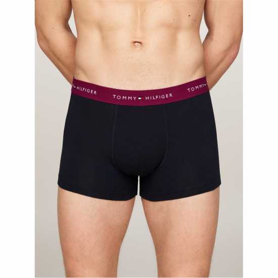 Tommy Hilfiger 3 Pack Signature Boxer Shorts Син/Зел/Чер 0Т7 Мъжко бельо