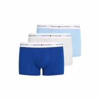 Tommy Hilfiger 3 Pack Signature Boxer Shorts Син/Бял/Син Мъжко бельо