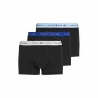 Tommy Hilfiger 3 Pack Signature Boxer Shorts Син/Бял/Син Мъжко бельо