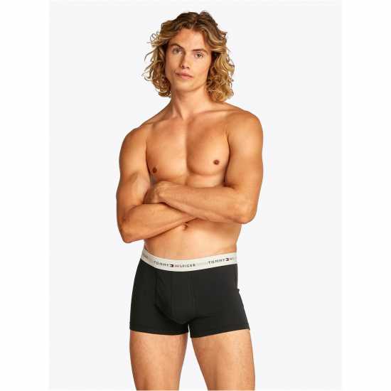 Tommy Hilfiger 3 Pack Signature Boxer Shorts Син/Бял/Син Мъжко бельо