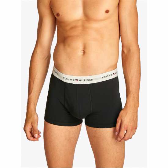 Tommy Hilfiger 3 Pack Signature Boxer Shorts Син/Бял/Син Мъжко бельо