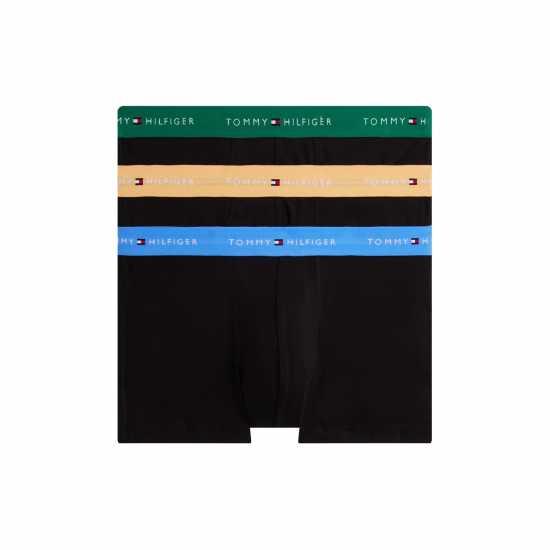 Tommy Hilfiger 3 Pack Signature Boxer Shorts Orng/Blu/Grn Мъжко бельо