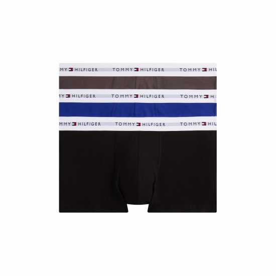 Tommy Hilfiger 3 Pack Logo Waistband Trunks Tommy Hilfiger 3 Pack Logo Waistband Trunks