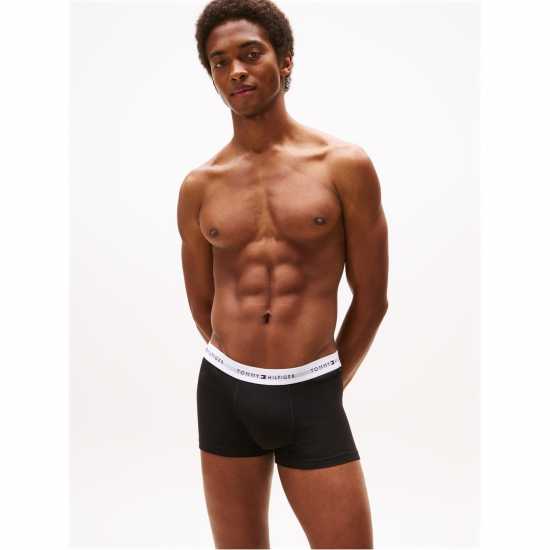 Tommy Hilfiger 3 Pack Logo Waistband Trunks Tommy Hilfiger 3 Pack Logo Waistband Trunks
