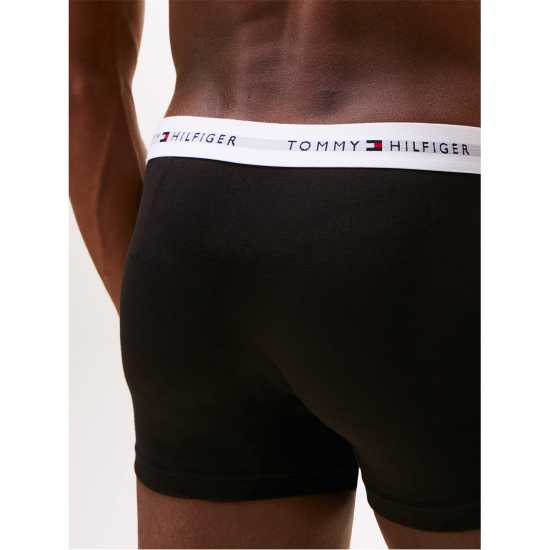 Tommy Hilfiger 3 Pack Logo Waistband Trunks Tommy Hilfiger 3 Pack Logo Waistband Trunks