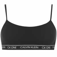 Calvin Klein One Cotton Unlined Bralet Black 001 