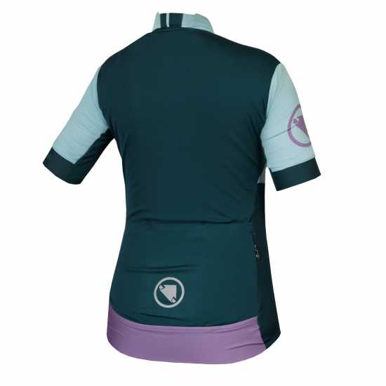 Дамска Фланелка Endura Fs260 Print Short Sleeve Jersey Ladies Виолетово 