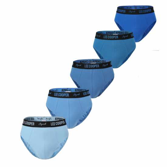Lee Cooper Cooper Mens 5-Pack Comfort Briefs Синьо Мъжко бельо