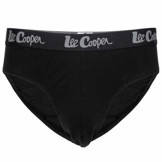 Мъжко бельо Lee Cooper Cooper Mens 5-Pack Comfort Briefs Твърд черен Lee Cooper Cooper Mens 5-Pack Comfort Briefs Твърд черен Мъжко бельо