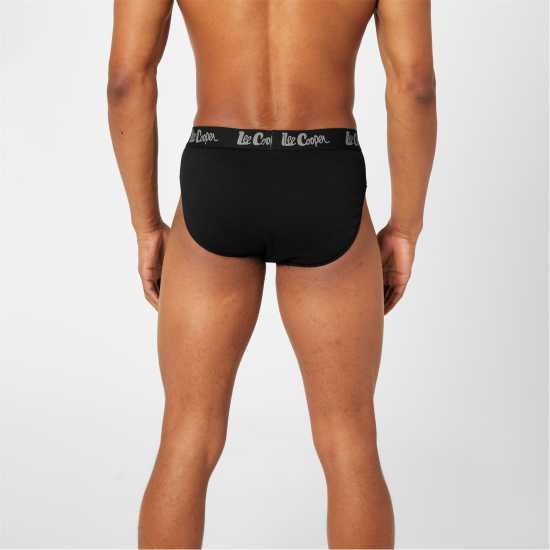 Мъжко бельо Lee Cooper Cooper Mens 5-Pack Comfort Briefs Твърд черен Lee Cooper Cooper Mens 5-Pack Comfort Briefs Твърд черен Мъжко бельо