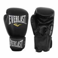 Everlast Muay Thai Boxing Gloves Black Боксови ръкавици