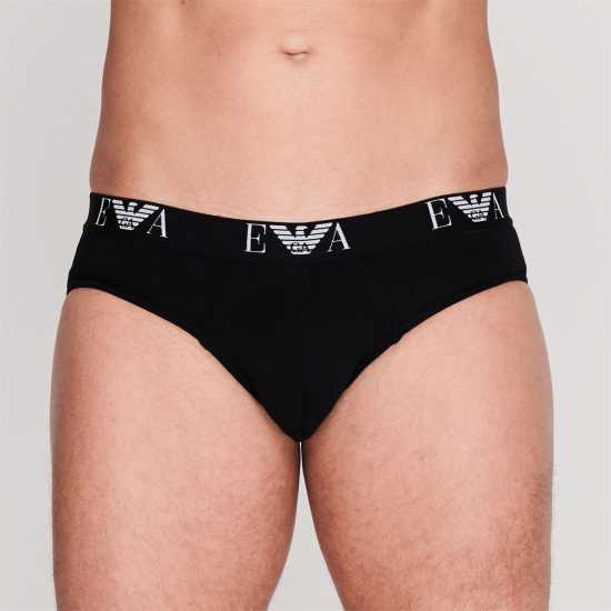 Emporio Armani 3 Pack Briefs Black 21320 