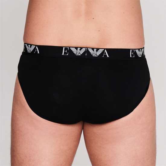 Emporio Armani 3 Pack Briefs Black 21320 