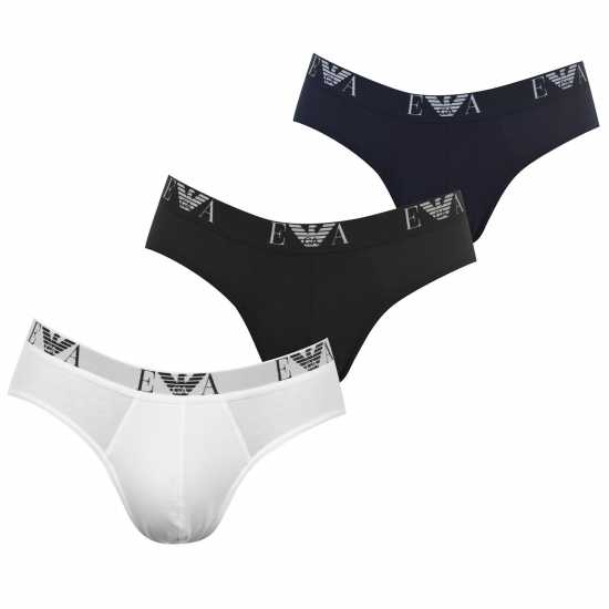 Emporio Armani 3 Pack Briefs Blk/Nvy/Wh56110 