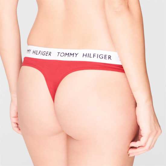 Tommy Hilfiger 85 Cotton Thong Tango Red XCN 