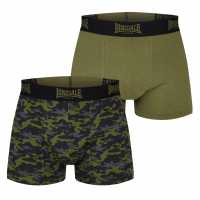 Lonsdale Pack Trunk Mens Камуфлаж/Хаки Мъжко бельо