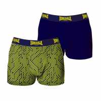 Lonsdale Pack Trunk Mens Зелена Камуфлаж Мъжко бельо