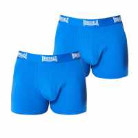 Lonsdale 2 Чифта Боксерки 2 Pack Trunk Mens Blue Мъжко бельо