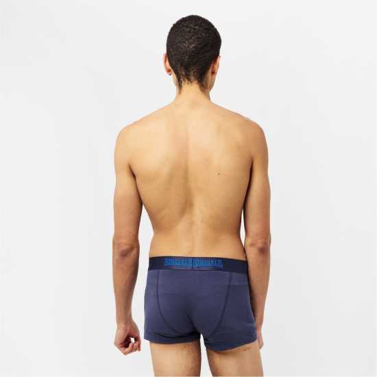 Lonsdale 2 Чифта Боксерки 2 Pack Trunks Mens Royal/White Мъжко бельо