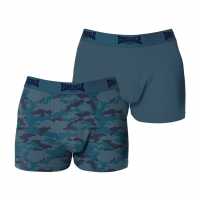 Lonsdale Pack Trunk Mens Син Камуфлаж Мъжко бельо