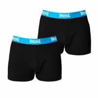 Lonsdale Pack Trunk Mens Черно/Ярко синьо Мъжко бельо