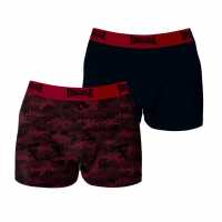 Lonsdale Pack Trunk Mens Червено камуфлажно Мъжко бельо