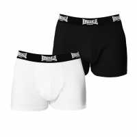Lonsdale Pack Trunk Mens Бяло/Черно Мъжко бельо