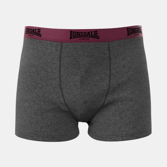 Мъжки Боксерки Lonsdale 2 Pack Boxer Shorts Mens  