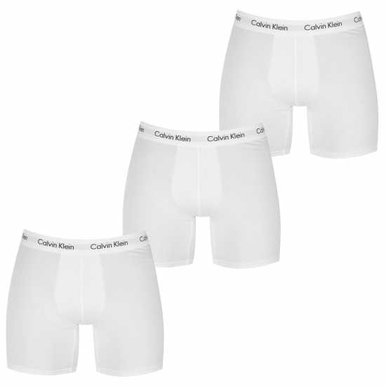 Мъжко бельо Calvin Klein 3 Pack Boxer Briefs Бяло Calvin Klein 3 Pack Boxer Briefs Бяло Мъжко бельо