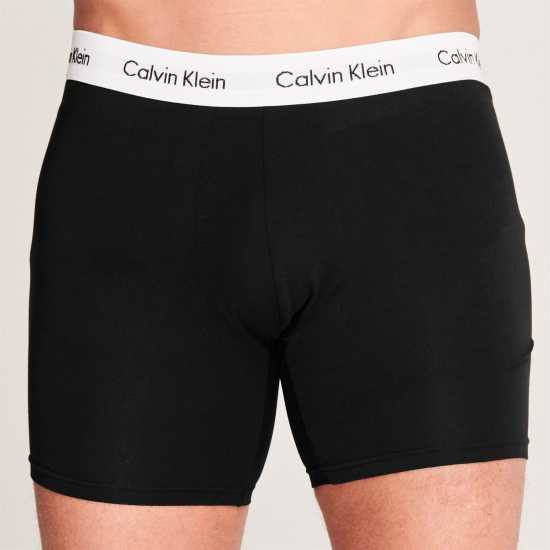 Calvin Klein 3 Pack Boxer Briefs Black Мъжко облекло за едри хора