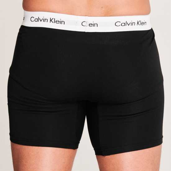 Calvin Klein 3 Pack Boxer Briefs Black Мъжко облекло за едри хора
