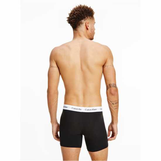 Calvin Klein 3 Pack Boxer Briefs Black - Мъжко облекло за едри хора
