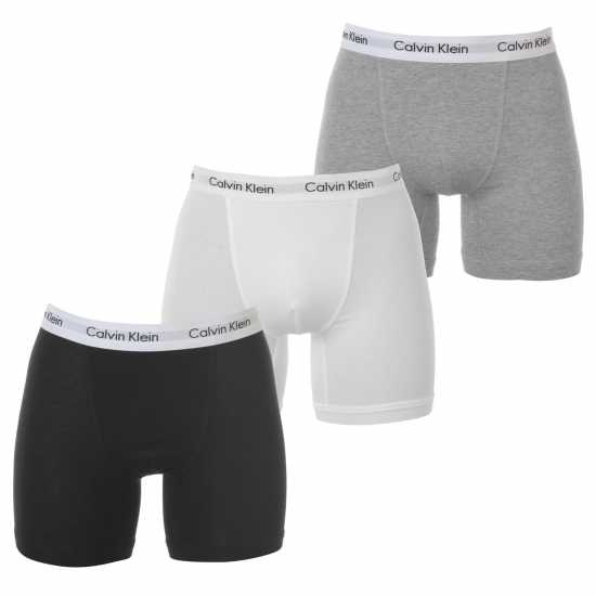 Мъжко бельо Calvin Klein 3 Pack Boxer Briefs Бяло/Черно/Сиво Calvin Klein 3 Pack Boxer Briefs Бяло/Черно/Сиво Мъжко бельо