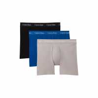 Calvin Klein Calvinklein 3 Pack Boxer Briefs Blk/Gry/Blu 