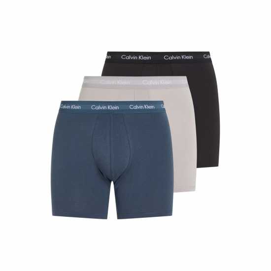 Мъжко бельо Calvin Klein 3 Pack Boxer Briefs Черно/Синьо/СивоQRH Calvin Klein 3 Pack Boxer Briefs Черно/Синьо/СивоQRH Мъжко бельо