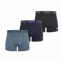 Us Polo Assn 3 Pack Boxers Navy Multi Мъжко бельо
