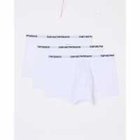 Emporio Armani Men's Trunks Бяло М0066 Emporio Armani Men's Trunks Бяло М0066