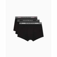 Emporio Armani Mens Core Logo Boxers 3-Pack Black 