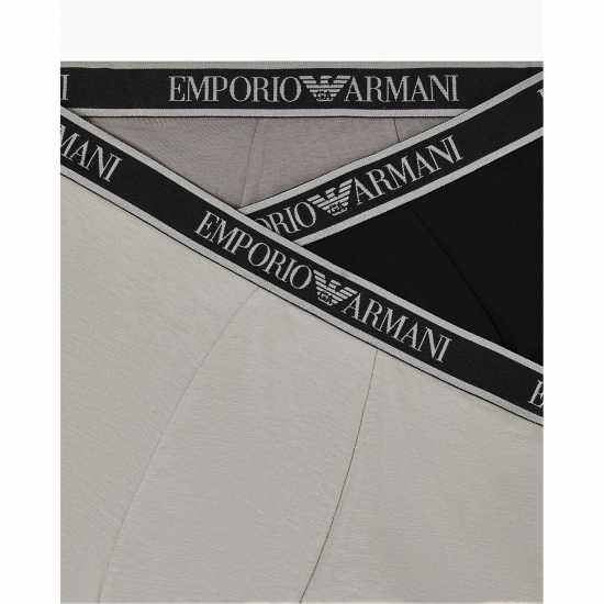 Emporio Armani Mens Core Logo Boxers 3-Pack Black/Grey 