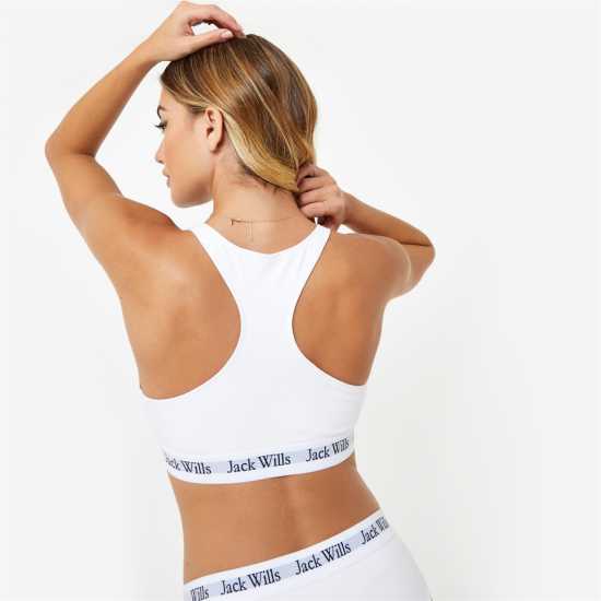 Jack Wills Dibsdall Multipack Bralette 2 Pack Бяло/Бяло Дамско бельо